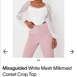 Misguided Corset Crop Top